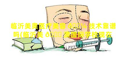 临沂美奥医疗美容 🐼 技术靠谱吗(临沂美 🍀 澳国际学校现在叫什么)